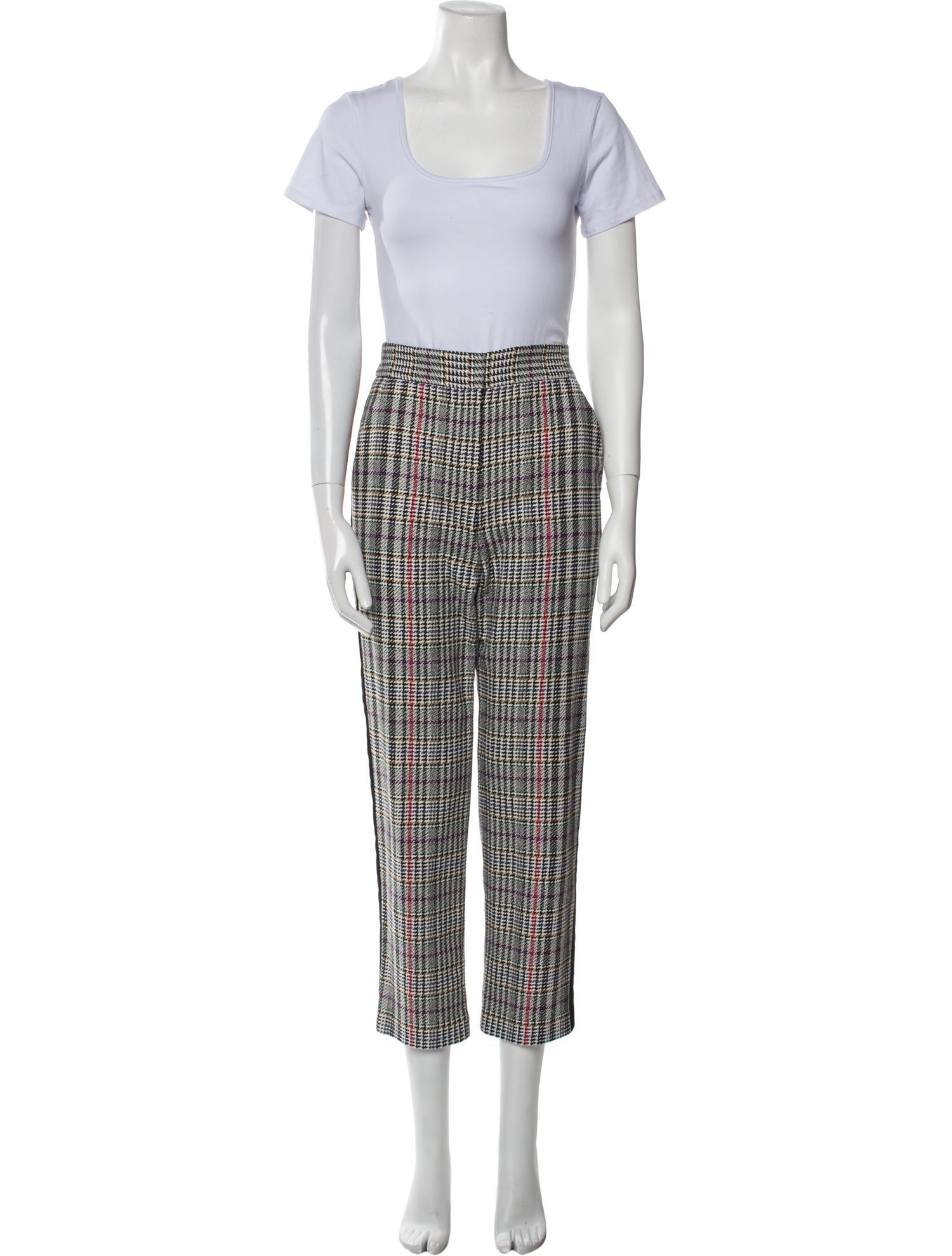 Veronica Beard Plaid Print Pantsuit